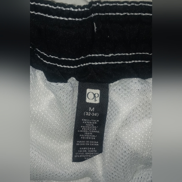 Men's OP Ocean Pacific Swim Trunks Medium (32-34) Board Shorts w/ Pockets - Picture 2 of 4